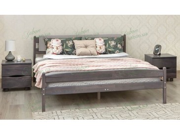 Деревянная кровать Лика с мягкой спинкой