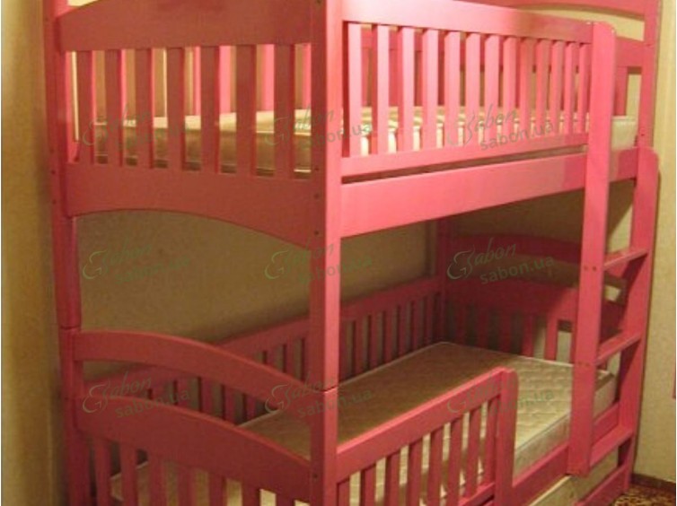 Дерев'яне двоярусне ліжко-трансформер Каріна дует 4 