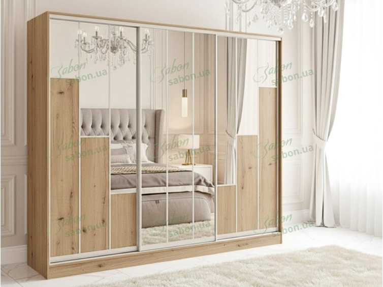 Шафа-купе Комбі 27-29-28 тридверна H-220 1