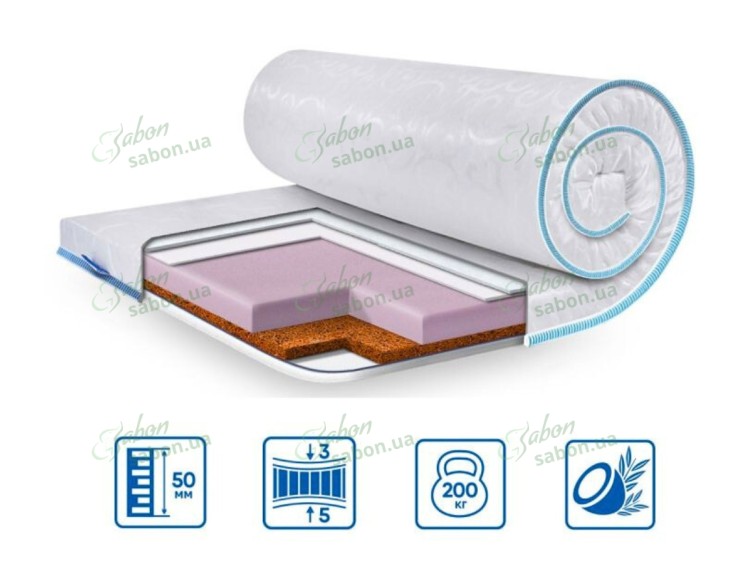Ортопедичний міні-матрац COCOS COMFORT жаккард 1
